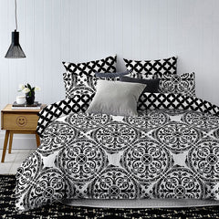 Set 2 huse pilota si 2 huse perna, stil clasic, Hypnosis, 155x220 cm, 80x80 cm, alb, 4 piese
