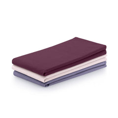 Set 3 prosoape de bucatarie din bumbac, model clasic, Letty, 50 x 70 cm, lila