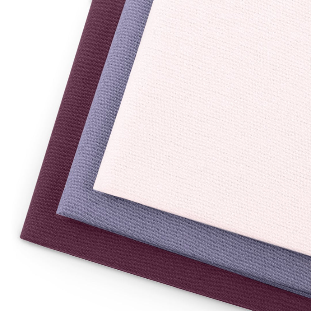 Set 3 prosoape de bucatarie din bumbac, model clasic, Letty, 50 x 70 cm, lila