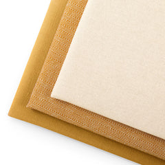 Set 3 prosoape de bucatarie din bumbac, stil modern mixt, Letty, 50 x 70 cm, caramel