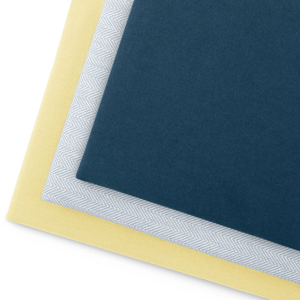 Set 3 prosoape de bucatarie din bumbac, stil modern mixt, Letty, 50 x 70 cm, galben