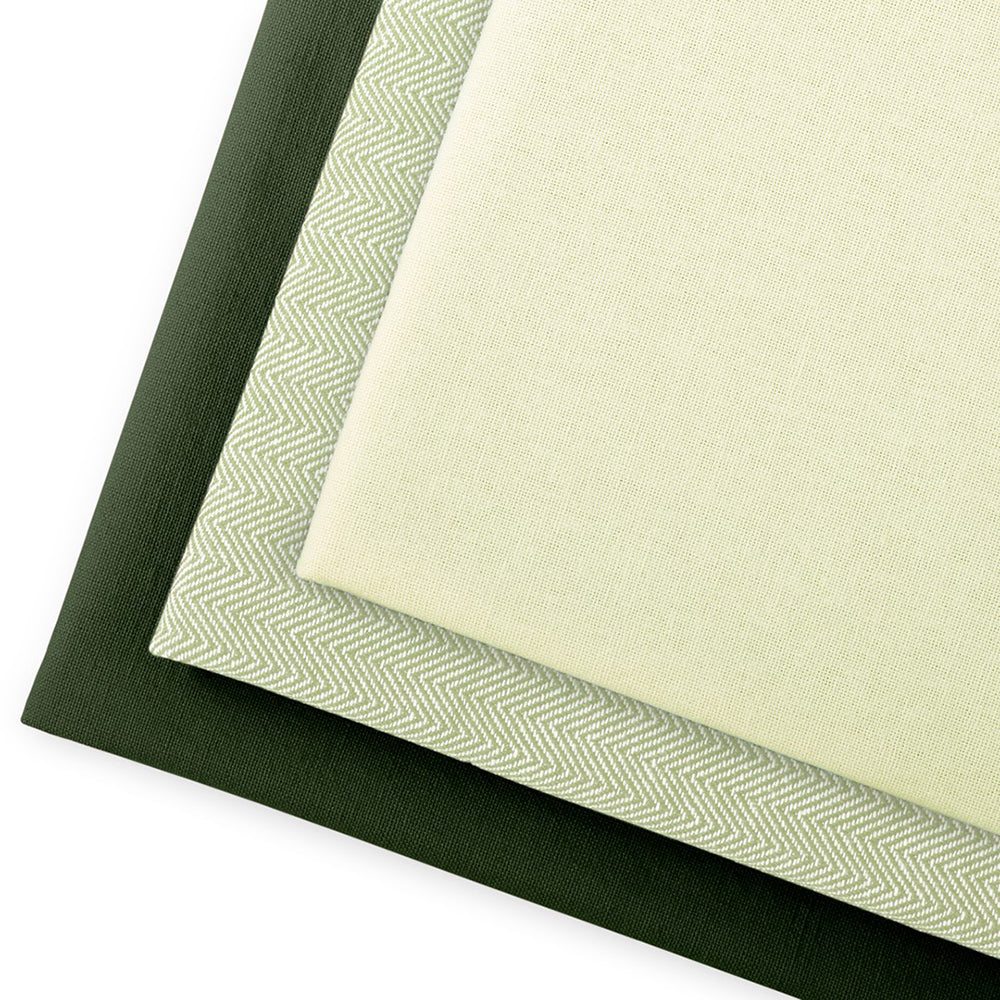 Set 3 prosoape de bucatarie din bumbac, stil modern mixt, Letty, 50 x 70 cm, verde