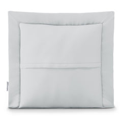 Set 2 huse perne decorative usor matlasate din microfibra, Ophelia, 70 g/m2, Gri deschis