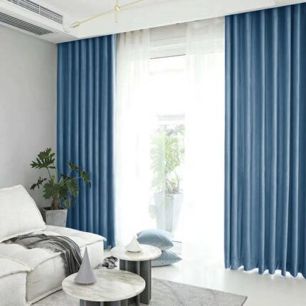 Draperie din catifea blackout cu rejansa transparenta cu ate pentru galerie, Madison, densitate 700 g/ml, Bismark, 1 buc