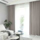 Set draperie din catifea blackout cu rejansa transparenta cu ate pentru galerie, Madison, densitate 700 g/ml, Philippine Gray, 2 buc