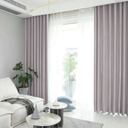 Draperie din catifea blackout cu rejansa transparenta cu ate pentru galerie, Madison, densitate 700 g/ml, Pale Silver, 1 buc