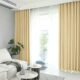 Set draperie din catifea blackout cu rejansa transparenta cu ate pentru galerie, Madison, densitate 700 g/ml, Deep Champagne, 2 buc