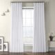 Draperie din catifea cu rejansa din bumbac tip fagure, Madison, densitate 700 g/ml, Alb, 1 buc