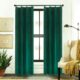 Draperie din catifea cu rejansa din bumbac tip fagure, Madison, densitate 700 g/ml, Sacramento Green, 1 buc