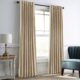 Draperie din catifea cu rejansa transparenta cu ate pentru galerie, Madison, densitate 700 g/ml, Linen Cream, 1 buc