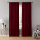 Set draperii din catifea cu rejansa transparenta cu ate pentru galerie, Madison, densitate 700 g/ml, Burgundy, 2 buc