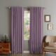Set draperii din catifea cu rejansa transparenta cu ate pentru galerie, Madison, densitate 700 g/ml, Violet, 2 buc