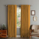 Set draperii din catifea cu rejansa transparenta cu ate pentru galerie, Madison, densitate 700 g/ml, Medalion, 2 buc