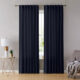 Set draperii din catifea cu rejansa transparenta cu ate pentru galerie, Madison, densitate 700 g/ml, Aegean, 2 buc