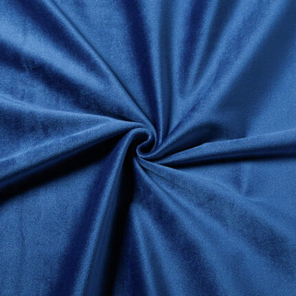 Set draperii soft cu rejansa din bumbac cu 4 ate tip fagure, Super, densitate 200 g/mp, Albastru, 2 buc