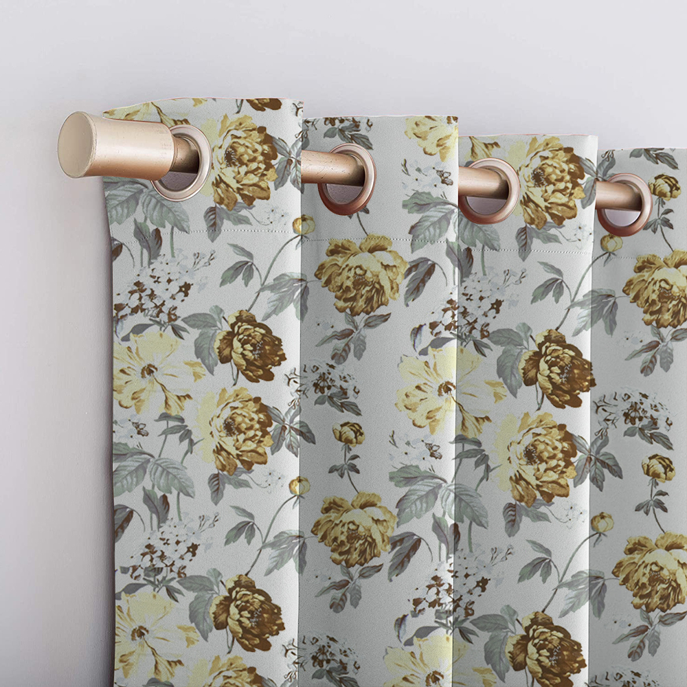 cadru 3 Flora Model 2 cu inele draperie blackout