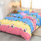 Lenjerie de pat Joyful Cows Pink din bumbac ranforce, gramaj tesatura 120 g/mp, multicolor