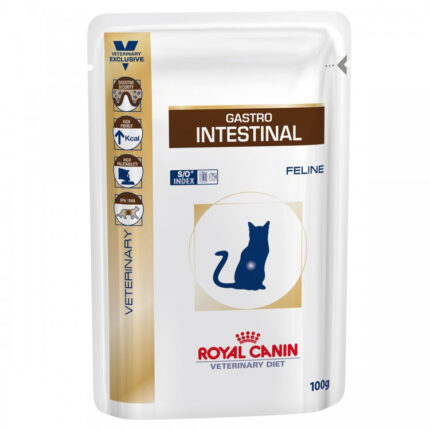 Hrana dietetica pentru pisici Royal Canin, Gastro Intestinal Moderate Calorie, 12 buc x 100 g