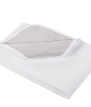 Husa de pat din frotir peliculizat cu elastic, Iry, Alb