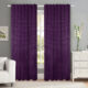Set draperii tip tesatura in cu rejansa transparenta cu ate pentru galerie, Madison, densitate 700 g/ml, Yola, 2 buc