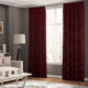 Set draperii tip tesatura in cu rejansa din bumbac tip fagure, Madison, densitate 700 g/ml, Cammeo, 2 buc