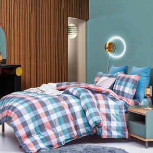 Lenjerie de pat Branson din bumbac ranforce, gramaj tesatura 120 g/mp, multicolor
