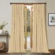 Set draperii din catifea cu rejansa din bumbac tip fagure, Madison, 200×255 cm, densitate 700 g/ml, Coconut, 2 buc