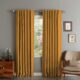 Set draperii din catifea cu rejansa transparenta cu ate pentru galerie, Madison, 200×235 cm, densitate 700 g/ml, Medalion, 2 buc