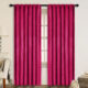 Draperie din catifea cu rejansa transparenta cu ate pentru galerie, Madison, 170×240 cm, densitate 700 g/ml, Magenta, 1 buc