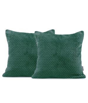 Set 2 huse pernute decorative cu fermoar, Henry, 45 x 45 cm, Verde