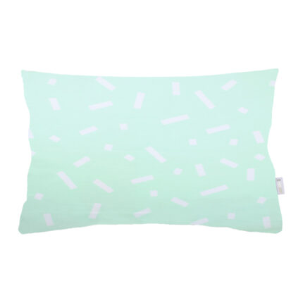 Set 2 huse perne decorative din bumbac model abstract, Ducato, 50 x 60 cm, vernil