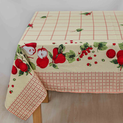 Fata de masa Pears, bumbac 100%, multicolor