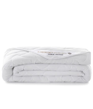 Pilota din microfibra matlasata pentru 4 anotimpuri stil modern, Inez, 72 g/m2, alb