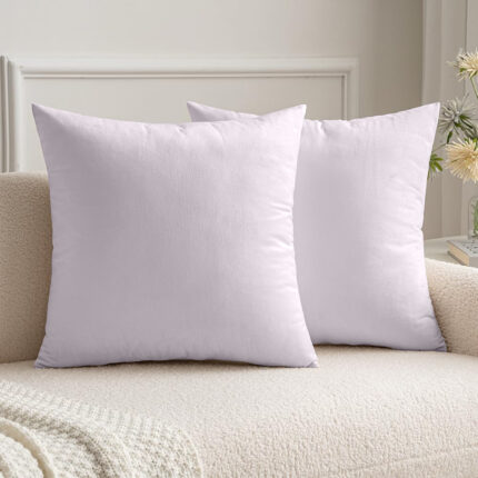 Set 2 huse pernute decorative din catifea cu fermoar, Madison, densitate 700 g/ml, Cantaloupe